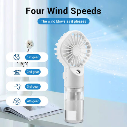 Portable Mini Handheld Humidifier Fan with Mist - Smarsty