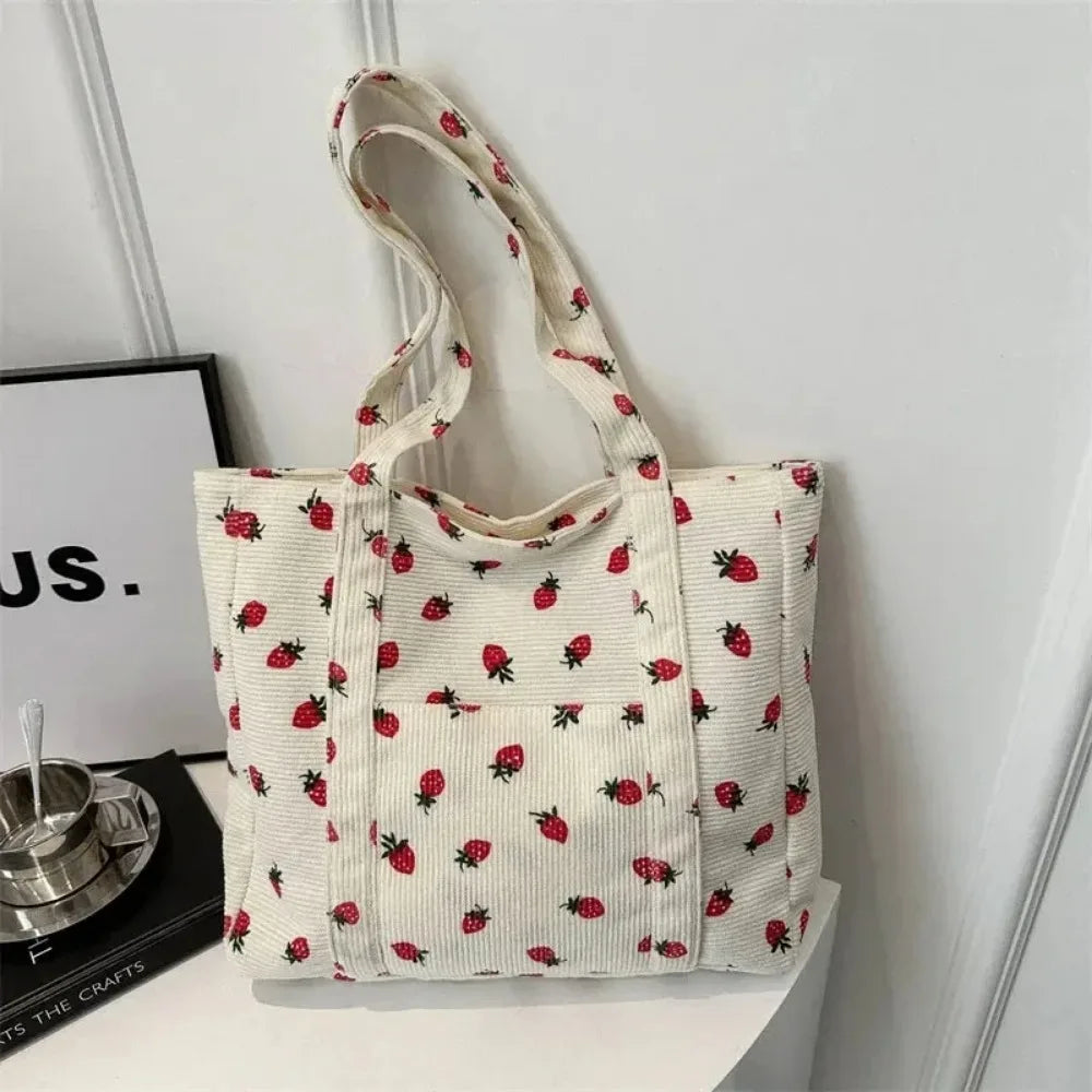 Canvas Beach Tote Handbag Large Capacity Everyday Style - Smarsty