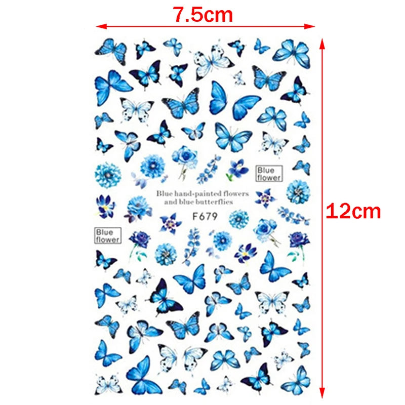 Luxury 3D Butterfly Nail Stickers for Stunning Art - Smarsty