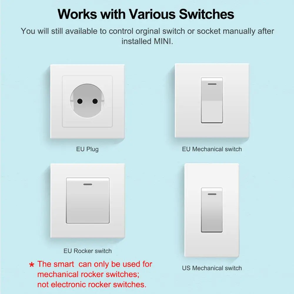 Tuya Mini 16A WiFi Smart Switch for Home Automation - Smarsty
