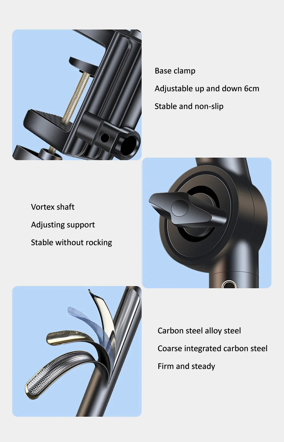 Long Arm 360 Tablet Holder Stand for 4 To 12.9Inch Tablet Smartphone Bed Adjustable Desktop Lazy Holder Bracket Support for Ipad