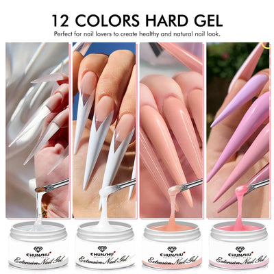 Milky White Hard Gel For Nail Extension 30ML - Smarsty