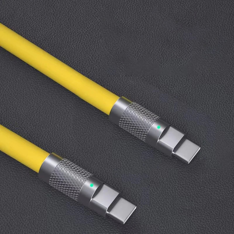 120w 6a Super Fast Charge PD Type C Liquid Silicone Cable Quick Charge 1M 2M Usb Cable Usb C to C Charger Cable - Smarsty