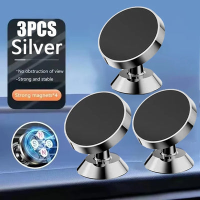 Magnetic Car Phone Holder With GPS Mount For Easy Access - Smarsty