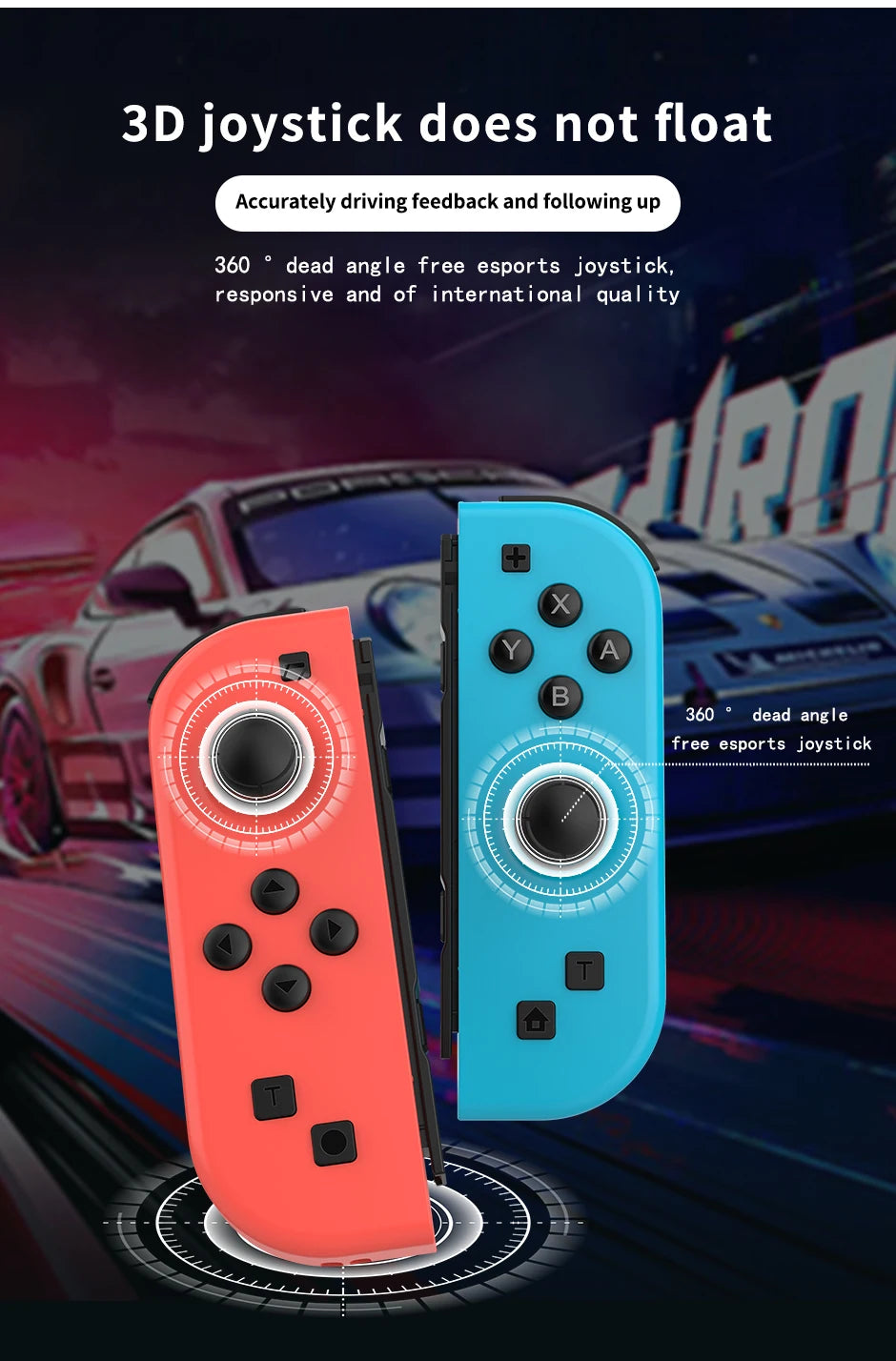 Wireless Joycon Controller for Nintendo Switch with Turbo Function - Smarsty