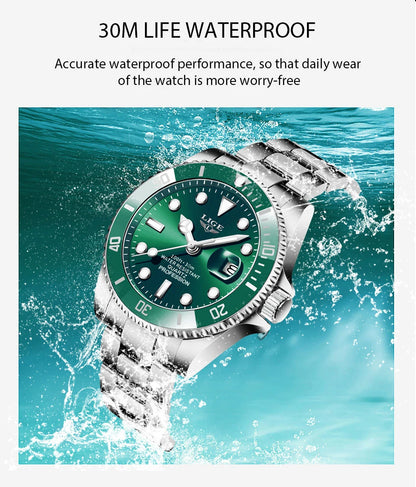 Luxury Waterproof Diver Watch for Men with Date Feature - Smarsty