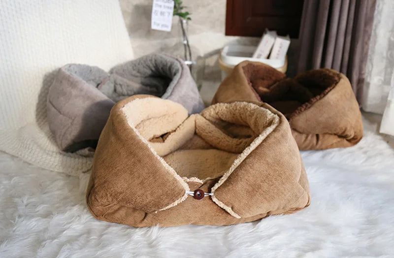 Warm Thickened Cat Bed Foldable Plush Pet Mat - Smarsty