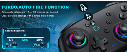 Dinofire Wireless Bluetooth RGB Controller for Nintendo Switch - Smarsty
