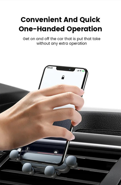 Gravity Car Phone Holder Air Vent Mount For Universal Fit - Smarsty