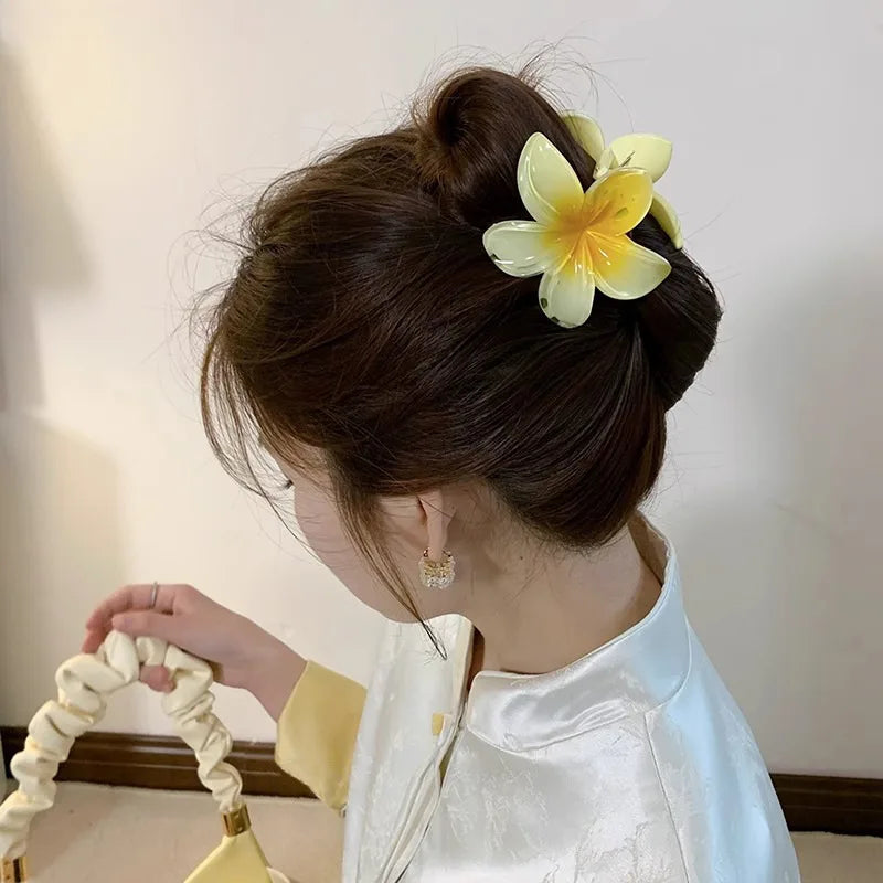 Hawaiian Gradient Hair Clips Flower Beach Vacation Style - Smarsty