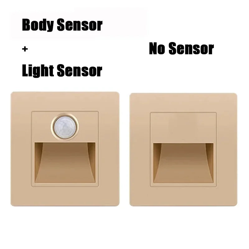 PIR Motion Sensor LED Night Light for Safe Stairs - Smarsty