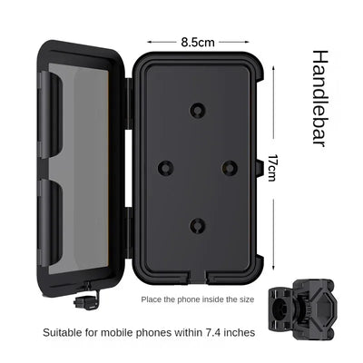Waterproof Motorcycle Phone Holder Mount On Handlebar - Smarsty