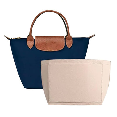 Felt Insert Bag Fits For Longchamp Handbag Liner Bag Felt Cloth Makeup Bag Support Travel Portable Insert Purse Organizer - Smarsty