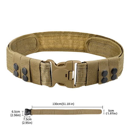 Quick Release Tactical Belt for Men Durable Outdoor Combat Belt - Smarsty