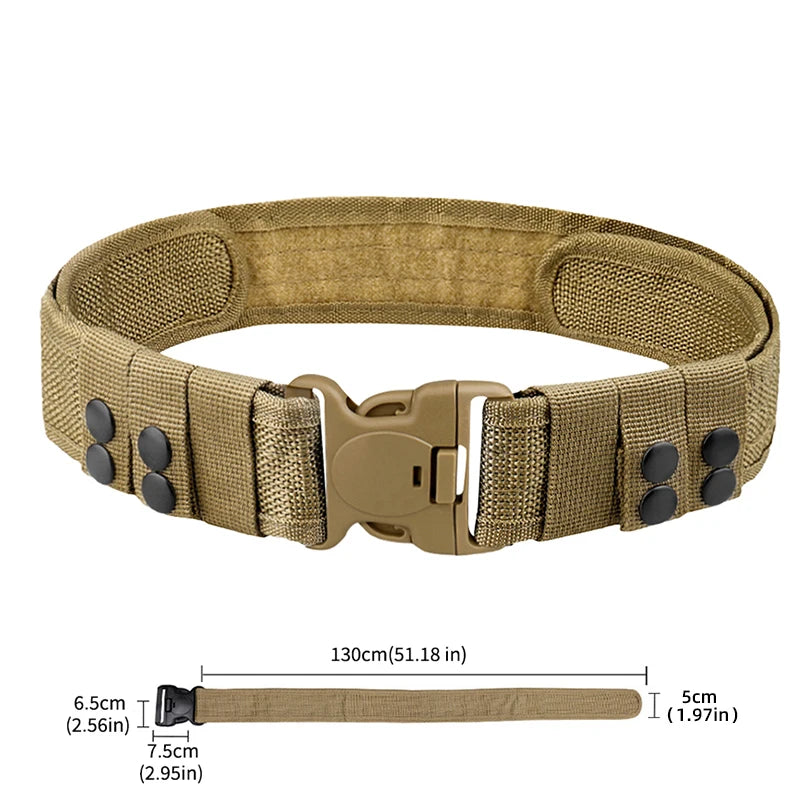 Quick Release Tactical Belt for Men Durable Outdoor Combat Belt - Smarsty