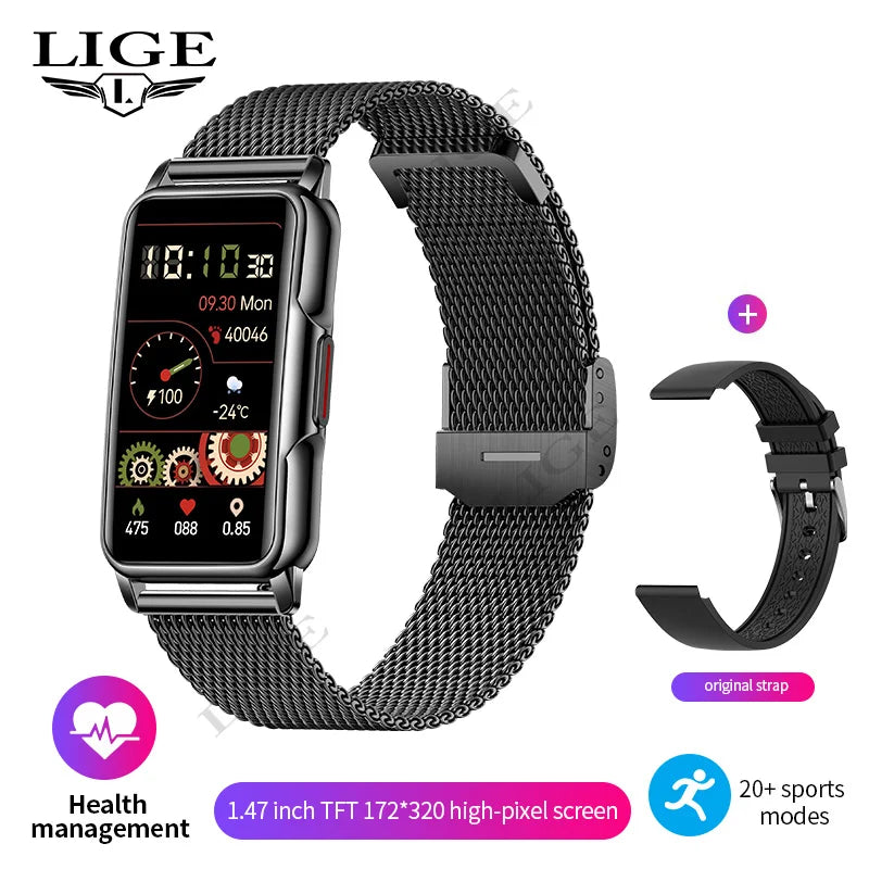Waterproof Smartwatch for Men and Women with Heart Rate Tracker - Smarsty