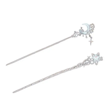 Romantic Moonstone Star Hair Stick for Trendy Girls - Smarsty
