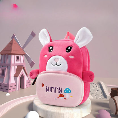 Plush Kindergarten Backpack Anti Lost Cute Design Kids - Smarsty