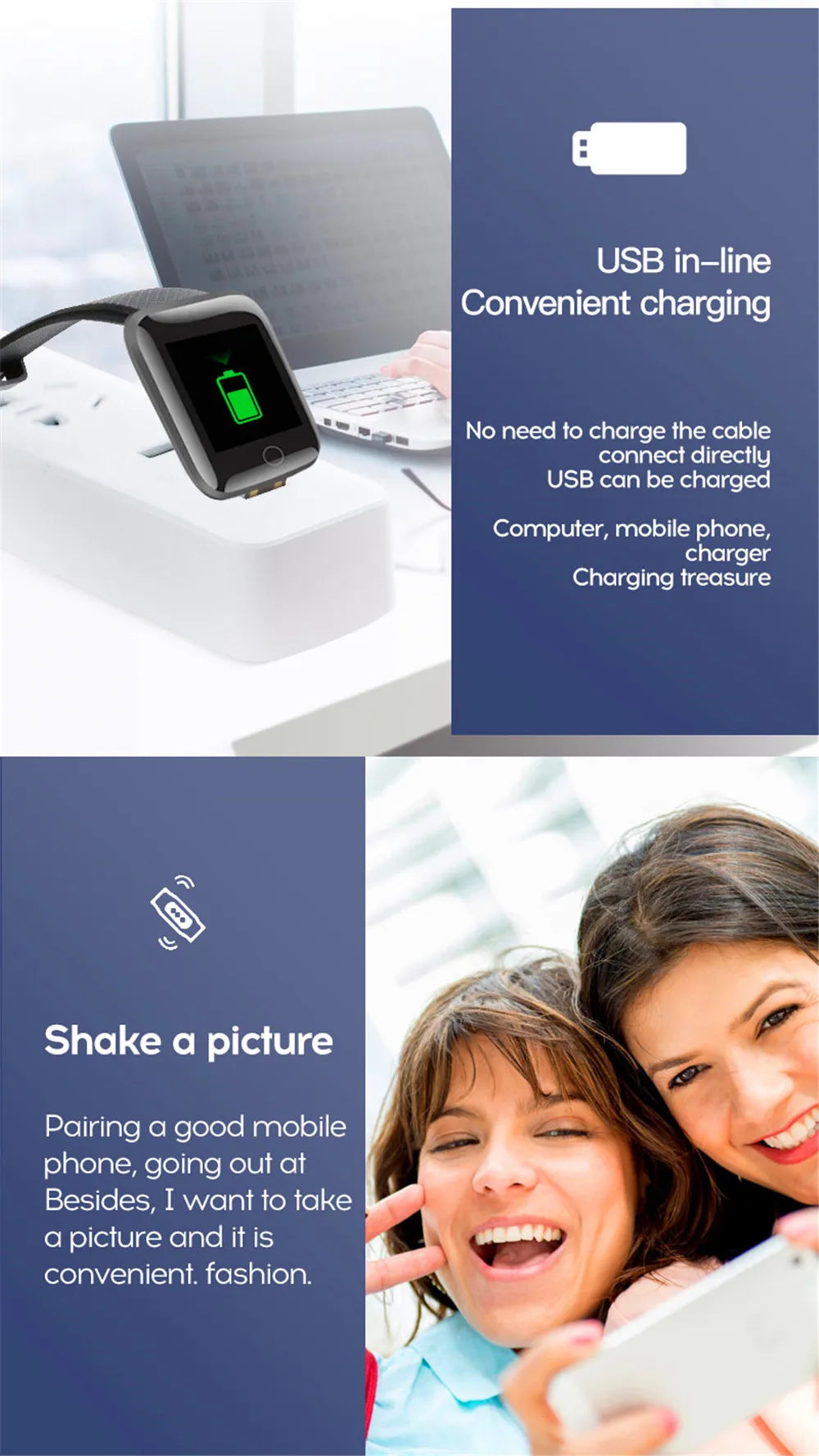 Smart Watch Fitness Tracker with Heart Rate Monitor - Smarsty