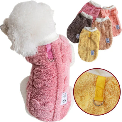 Soft Fleece Dog Sweater for Winter Warmth - Smarsty