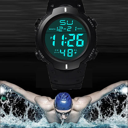 Men's Digital LED Sports Watch with Multi-Functional Features - Smarsty