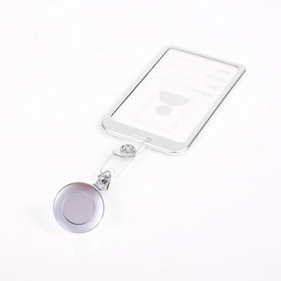 Employee Aluminium Alloy Plastic Credit Card  ID Card Cover Case Work Identity Badge Card Cover Bag Women Men Work Card Holders - Smarsty