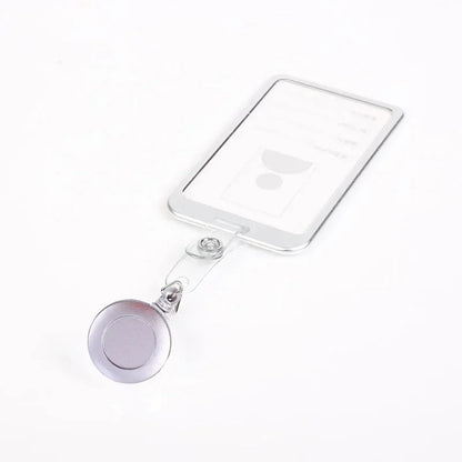 Employee Aluminium Alloy Plastic Credit Card  ID Card Cover Case Work Identity Badge Card Cover Bag Women Men Work Card Holders - Smarsty
