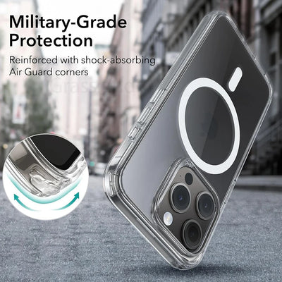 MagSafe Wireless Charge Case For iPhone Clear Back - Smarsty