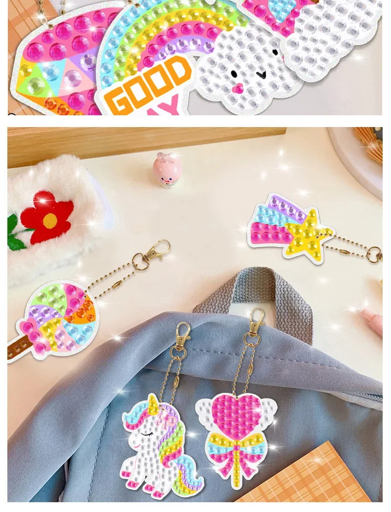 Children's Cartoon Unicorn Diamond Painting Craft Set - Smarsty