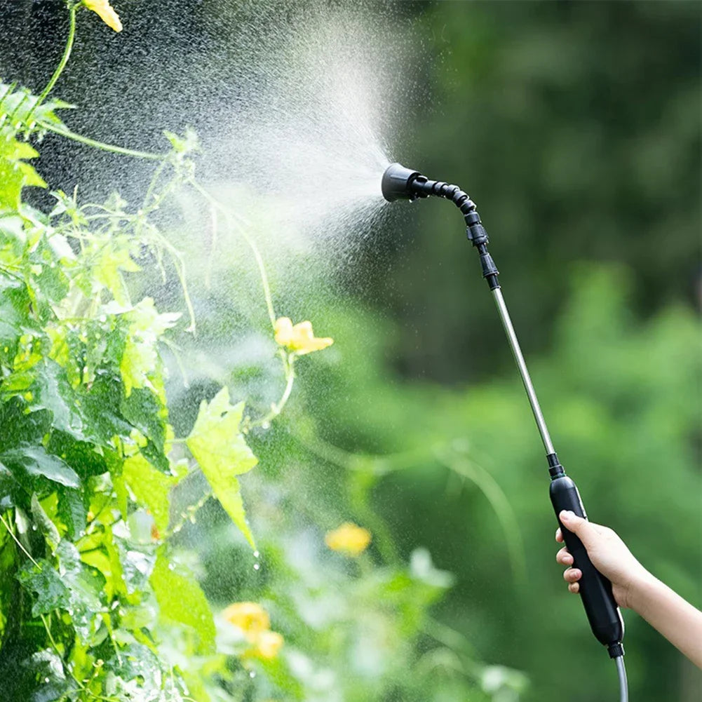 Portable Electric Sprayer with Adjustable Nozzles and Telescopic Handle - Smarsty