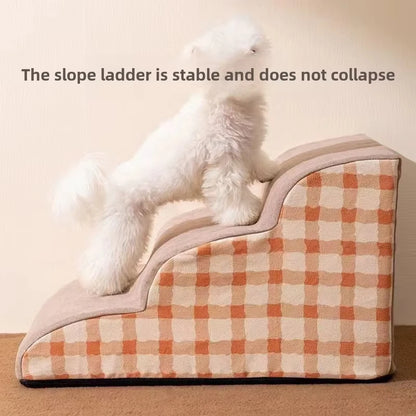 Pet 2/3 Steps High Density Foam Dog Secure Stairs Ramps Non-Slip Pet Steps for Older Dogs Pet with Joint Pain Sofa Bed Ladder - Smarsty