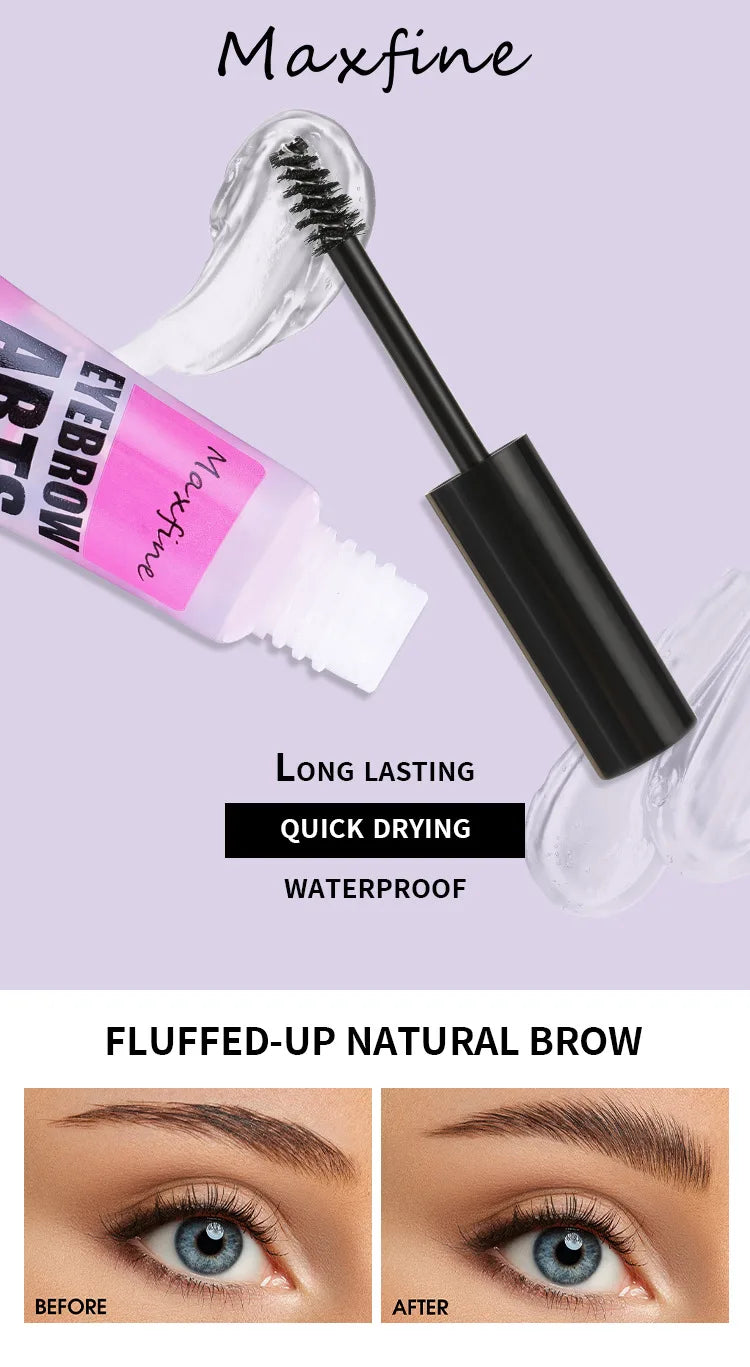 Maxfine Waterproof Eyebrow Gel for Long-Lasting Hold - Smarsty