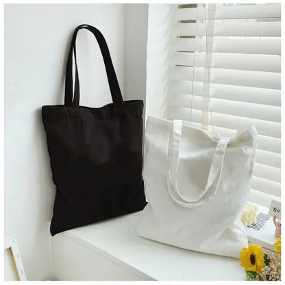 Large Capacity Canvas Tote Bag Folding Reusable Eco - Smarsty