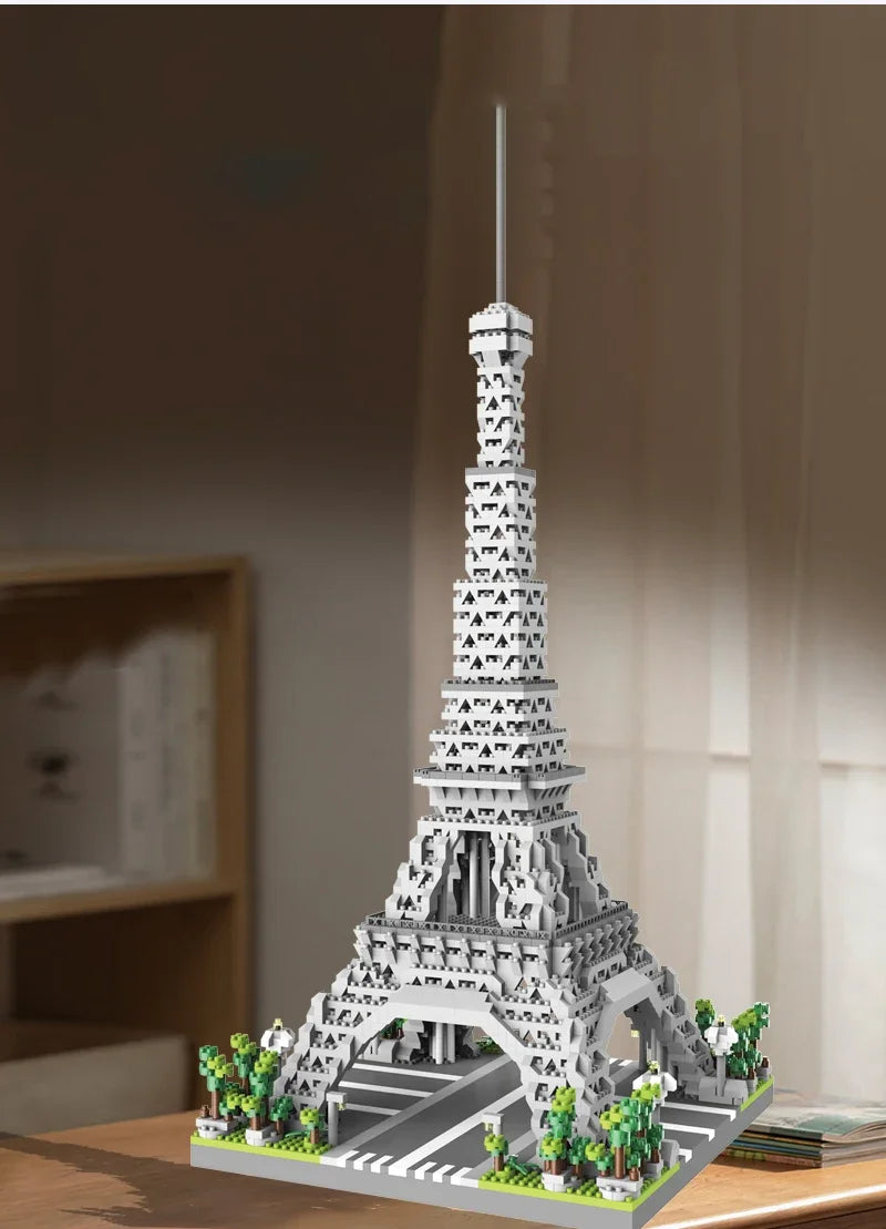 Eiffel Paris Tower Building Block Series Boys and Girls Children's Micro Particle Building Block Assembly Puzzle Toys by Smarsty