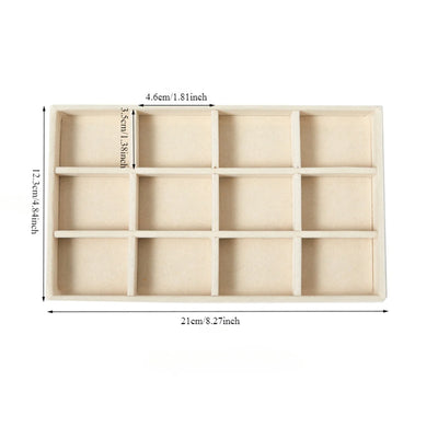 Velvet Jewelry Display Tray for Organized Storage - Smarsty