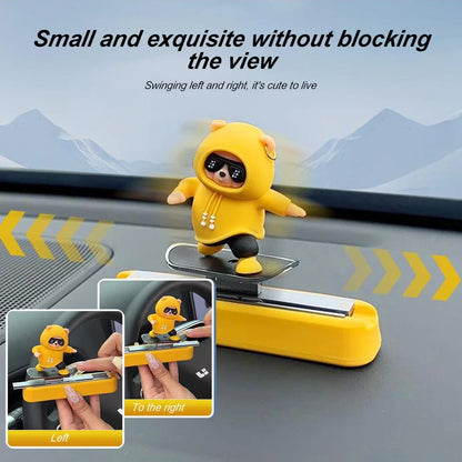 Bear Cartoon Magnetic Parking Number Plate For Car Dashboard - Smarsty