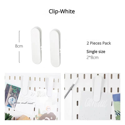 New DIY Pegboard Accessories Hanging Shelf Storage Hooks Wall Organizer No Punching Crafts Organization For Garage Kitchen Room by Smarsty