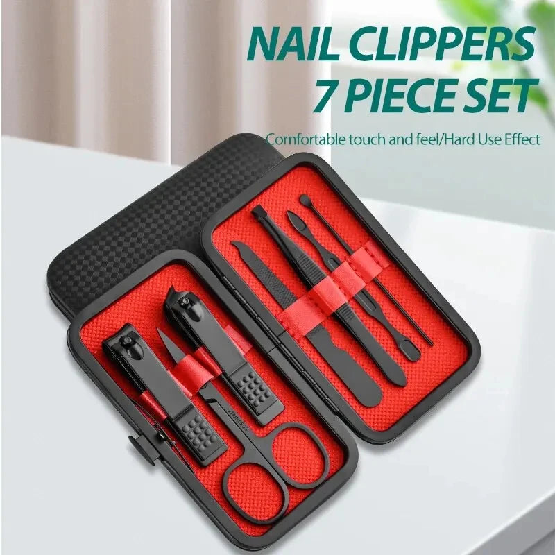 Large Opening Nail Clipper Set with Tweezers - Smarsty