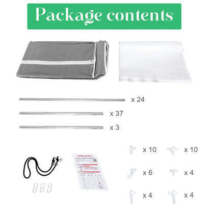 Closet Wardrobe Organizer Storage Rack Portable Clothes Shoe Clothing Shelf Dustproof Non-woven Fabric Quick and Easy to Assembl