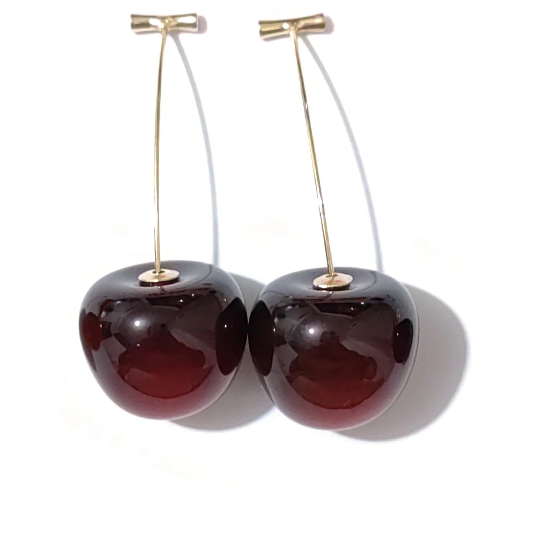 Cute Cherry Drop Earrings for Women - Trendy Summer Jewelry - Smarsty