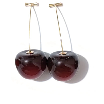 Cute Cherry Drop Earrings for Women - Trendy Summer Jewelry - Smarsty