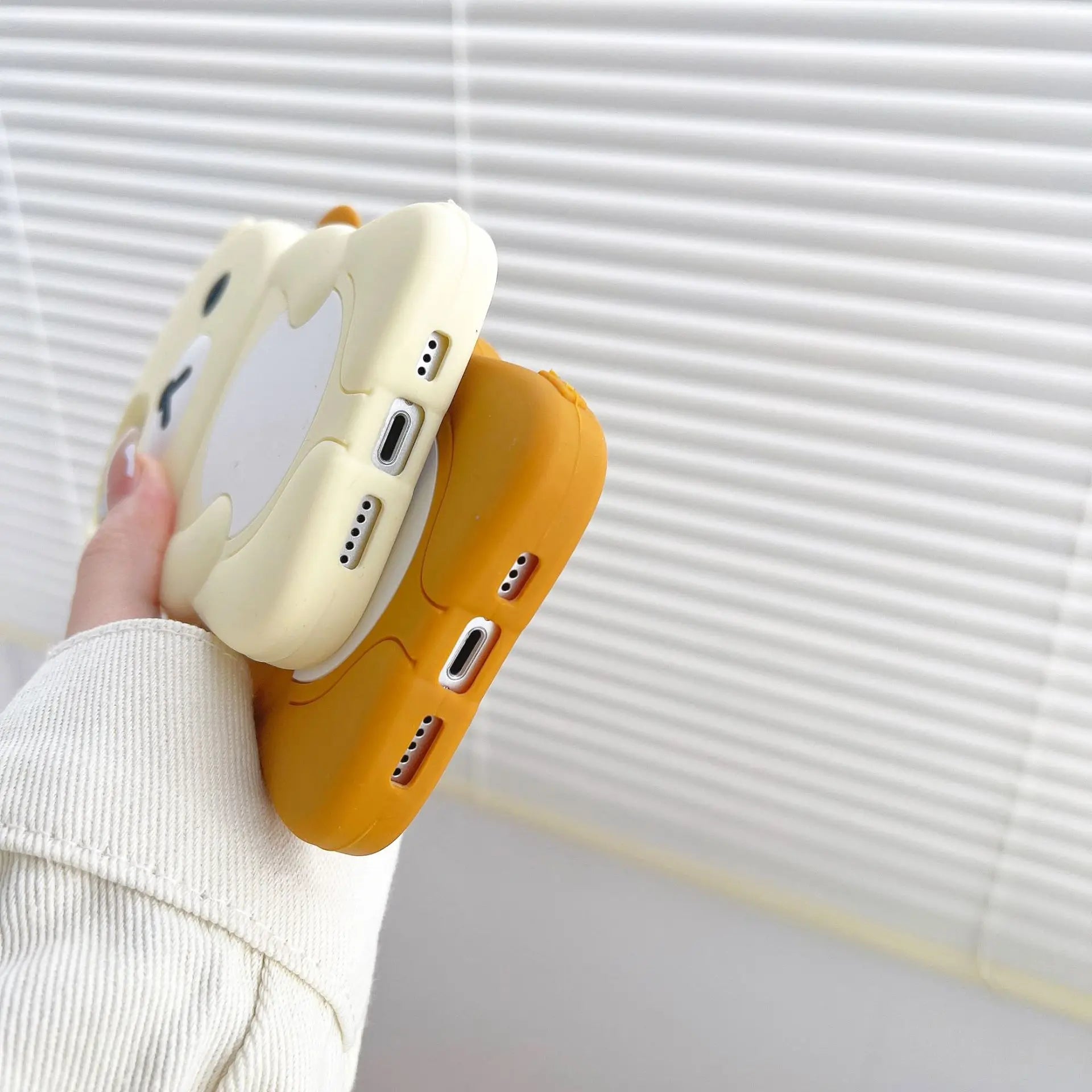 Smarsty Bear Themed Silicone Phone Case Soft Grip Protection -