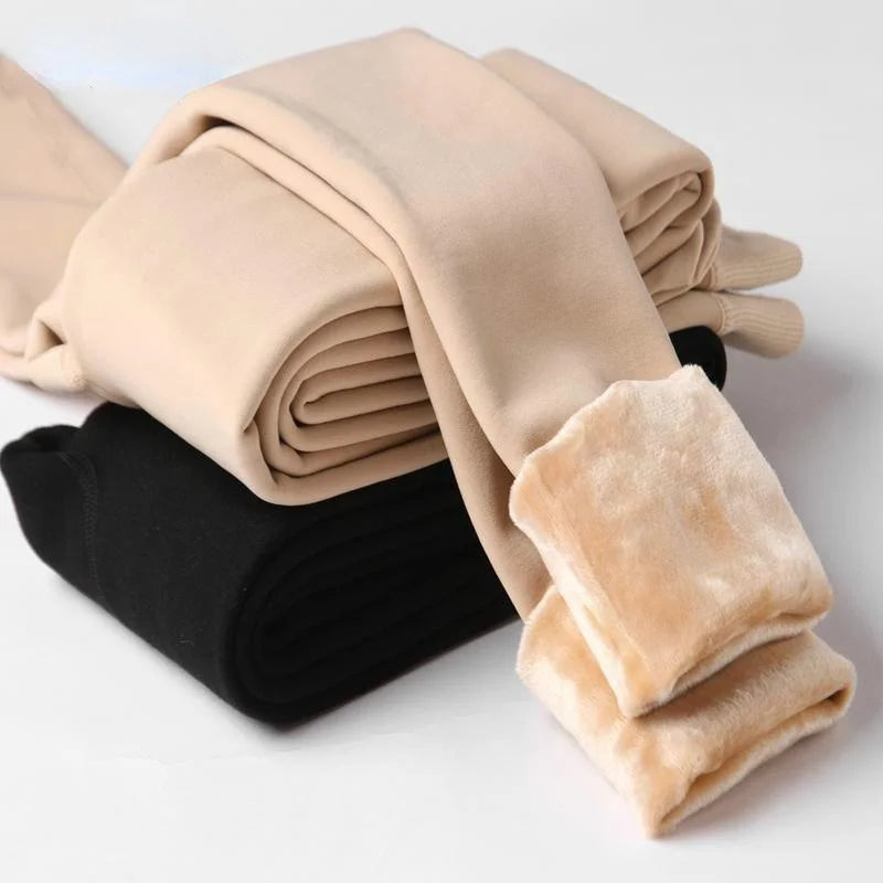 Winter Leggings For Women Warm Leggins Solid Color Velvet Leggins High Waist Leggings Stretchy Leggings dropshipping - Smarsty