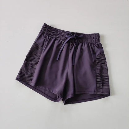 Women's Yoga Shorts High Waist Sport Fitness 2 in 1 Workout Shorts Running Pants Sports Shorts Casual Gym Quick Drying Shorts - Smarsty