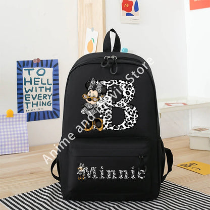Cartoon Kids Backpack Breathable Canvas School Bag Durable - Smarsty