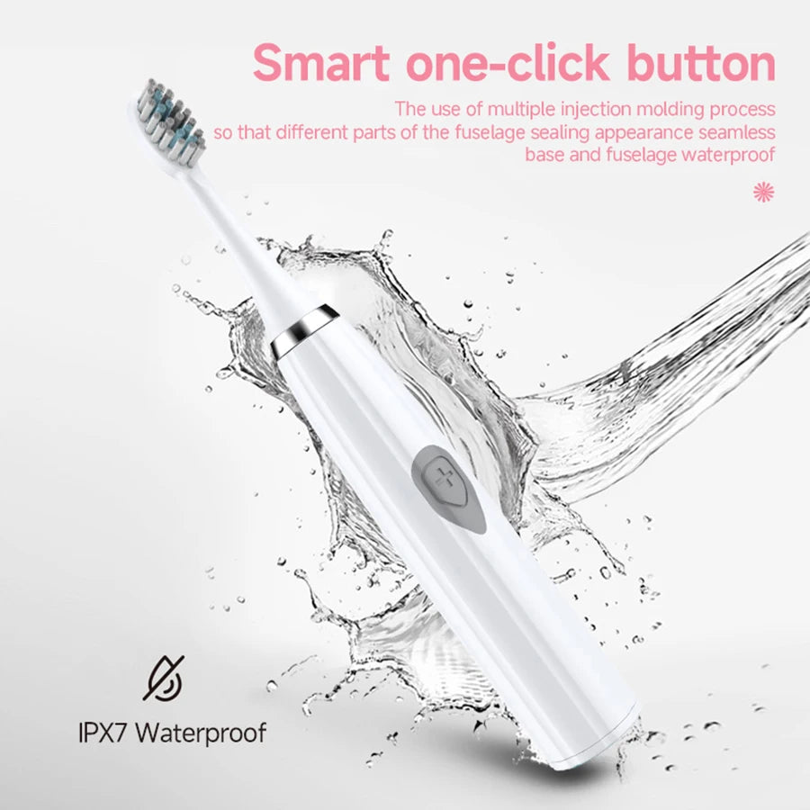 Electric Toothbrush with Soft DuPont Bristles for Effective Oral Care - Smarsty
