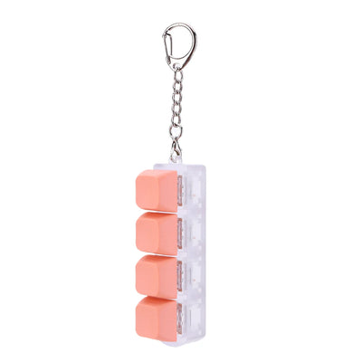 4 Keys Keyboard Keycaps Fidget Toy DIY Finger Keycaps Party Stress Relief Keyboard Caps Finger Button Fidget Decompression Toys - Smarsty