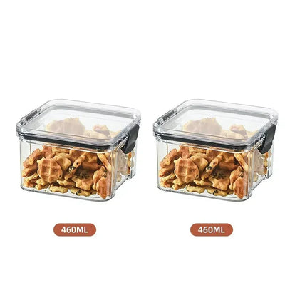 460-1800ml Sets Kitchen Stackable Sealed Jar Plastic Food Storage Box Multigrain Tank Bottle Dried Fruit Tea Storage Containers by Smarsty