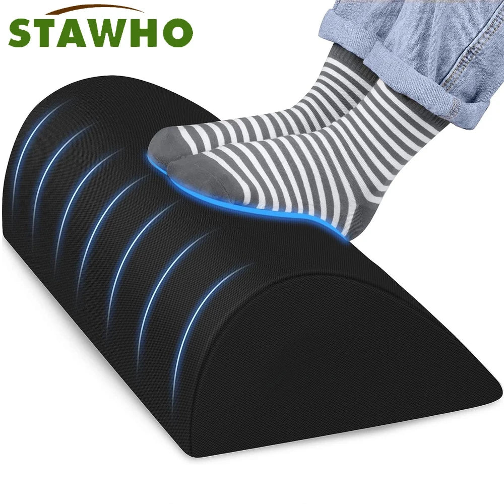 Ergonomic Memory Foam Foot Rest for Desk Comfort - Smarsty