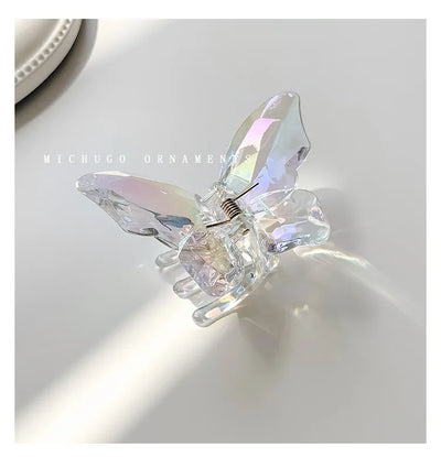 Cute Transparent Butterfly Hair Claw Clips Non Slip - Smarsty